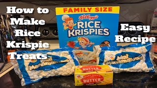 How to Make Rice Krispie Treats Easy Recipe [upl. by Kei]