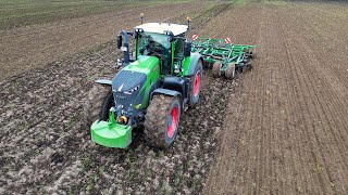 Fendt Vario 942 mit 6m Kerner Scheibenegge [upl. by Ardnosak611]