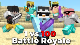 1 vs 100 Players Simulate Minecraft Manhunt [upl. by Etnoled536]