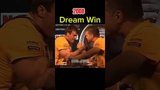 Denis cyplenkov vs John berzkn Denis dream win 2010 armwrestler unfrezzmyaccount viralshorts [upl. by Lehsreh]