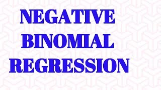 Negative Binomial Regression model  Statistical model Count Data model [upl. by Malha]