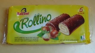 Balconi Rollino Sponge Cakes with Hazelnut Filling [upl. by Chilton]