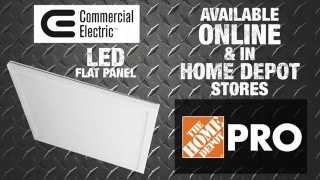 Commercial Electric LED Flat Panel Technology  The Home Depot [upl. by Hanoy]