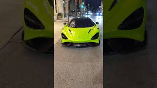 Incredible McLaren 765LT Lime Green Metallic Walkaround [upl. by Amikehs24]