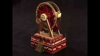 19705 Mr Christmas Mini Carnival Music Box  Ferris Wheel [upl. by Ebonee]