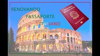 PASSAPORTE ITALIANO RENOVAÇÃO RÁPIDA E SEM BUROCRACIA NO CONSULADO [upl. by Lleira]