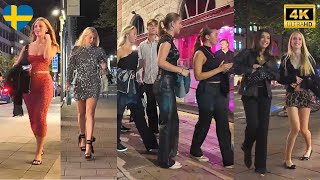 STOCKHOLM NIGHTLIFE🇸🇪WHAT HAPPENS AFTER DARKSUMMER4K [upl. by Bourgeois]