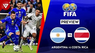 ARGENTINA vs COSTA RICA  FIFA Matchday International Friendly Match Preview✅️ Highlights❎️ [upl. by Littell]