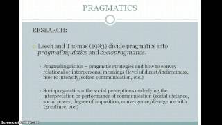 Pragmatics in SLA [upl. by Benyamin]