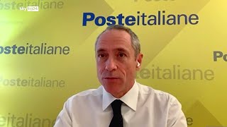 SkyTg24 intervista allAD di Poste Italiane Matteo Del Fante [upl. by Heer107]