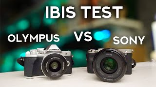 Stabilization test Sony amp Olympus  a7c vs OMD EM10 Mark III [upl. by Gnay]