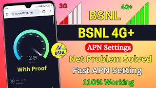 bsnl apn settings for fast internet 2024  Bsnl 4g Network Problem  How To Increase Bsnl Net Speed [upl. by Annemarie]