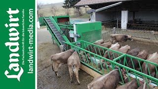 Eigenbau Flexibel füttern am Förderband  landwirtmediacom [upl. by Rolfe]