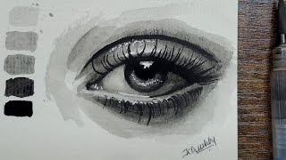 Realistic Eye Watercolor Painting Tutorial  Tips and Techniques for Beginners [upl. by Ainesy263]