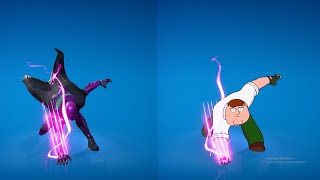 New Peter Griffin doing Funny Built In Emotes in Fortnite 3 Family Guy [upl. by Atisor]