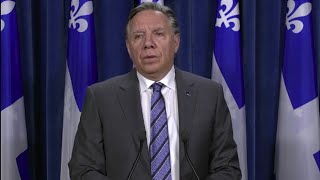 François Legault annonce que son parti la CAQ renonce au financement privé – 1er février 2024 [upl. by Ielerol]