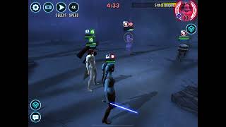 SWGoH GAC 3v3  Gidme strikes again  easy W vs omi Savage wTM cron [upl. by Lindi]