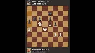 Anatoly Karpov vs Mariya Muzychuk  2nd Karpov Trophy KO  France 2013 [upl. by Nash494]