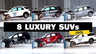 Crash Test Compilation  8 Luxury SUV 2024 [upl. by Anaxor]