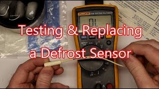 Testing and Replacing a GE Defrost Sensor  WR55x10025 [upl. by Neyuq]