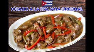 Receta Cubana Hígado a la Italiana [upl. by Aiuqat]