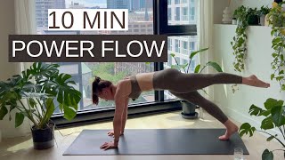 10Minute Power Yoga Flow  Quick Full Body Workout To Energize Your Day [upl. by Orms]