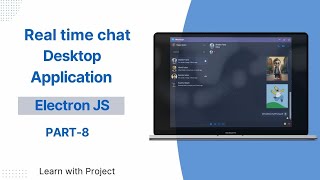 Real time chat desktop application electron JS MERN stack friends section design 8 [upl. by Clementius]