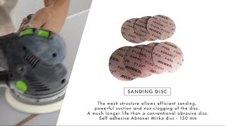 HOW TO  Sanding disc Abranet Mirka [upl. by Frear]