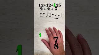 How To Count 78 Odd Meter shorts musician plini oddmeter progrock [upl. by Liahcim]