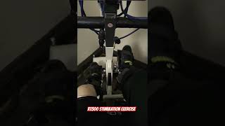 C5C6 T10 Quadriplegic  RT300 Stimulation Exercise Bike Full Run spinalcordinjury [upl. by Derdlim]