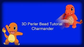 3D Perler Bead Tutorial  Charmander Pokemon [upl. by Ellie476]