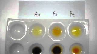 SnCl2  A test for Gold Platinum and Palladium in solution [upl. by Hanonew930]