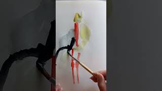 Gesture painting stork 1 [upl. by Nnaecyoj]