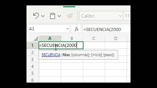 Función SECUENCIA Microsoft Excel 365 numeración consecutiva en una o múltiples columnas y filas [upl. by Yrohcaz]