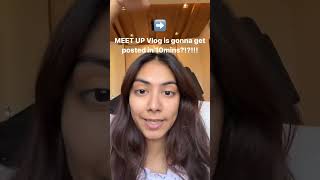 Tanishka bahl meetup vlog updatemusic bollywood viral tanuj trending trendingshorts anarat [upl. by Wilburn]