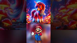 Marios Team But Unicorn 🦄😱💥 Mario  Super mario characters shorts mario supermario trending [upl. by Yelahs20]