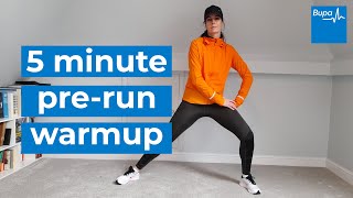 5 minute prerun warm up  Bupa Health [upl. by Yorke]