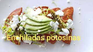 Enchiladas potosinas facil y riquisimas 1 [upl. by Nore]