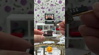 Worlds Smallest Oreo Nougat Miniature Oreo Snowflake Crisp minicooking tinyfood miniaturefood [upl. by Naie192]