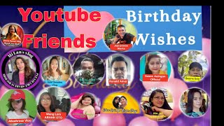 Part 3 Birthday Wishes from Special Friends happybirthday youtubeviral [upl. by Doersten]