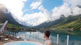 Norwegian Fjords Cruise PampO Iona Go Pro Hand Slap Travel [upl. by Iila]