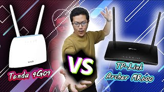 เปรียบเทียบ TPLink Archer MR600 VS Tenda 4G09  3G4G Router แบบใส่ซิม [upl. by Airual]