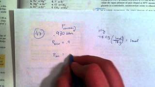 Finding Molar Mass from Vapor Pressure Z1147 [upl. by Alyahs]