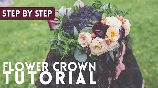 Step by Step Flower Crown Tutorial [upl. by Mensch]