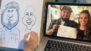 DRAWING A CARICATURE PROCESS TIMELAPSE DRAWING [upl. by Fredette]