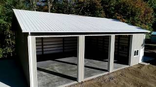 PermaBilt® Pole Building Metal 3 Car Garage  Maple Valley WA [upl. by Demeter]