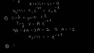 Inhomogeneous secondorder constantcoefficient ode [upl. by Pentheas465]