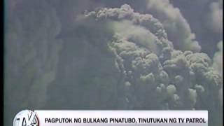 How TV Patrol covered the Pinatubo eruption [upl. by Anahsahs]