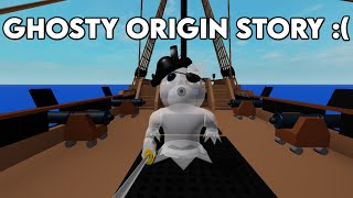 THE ORIGIN STORY OF GHOSTY ROBLOX PIGGY ORIGIN STORY EMOTIONAL [upl. by Nareik753]