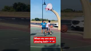 Doing what we love Mom won basketball momandson ballislife filipino fun family [upl. by Eisteb623]